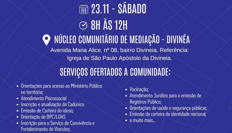 Ação Social neste sábado no bairro Divinéia/MA promove serviços gratuitos à comunidade