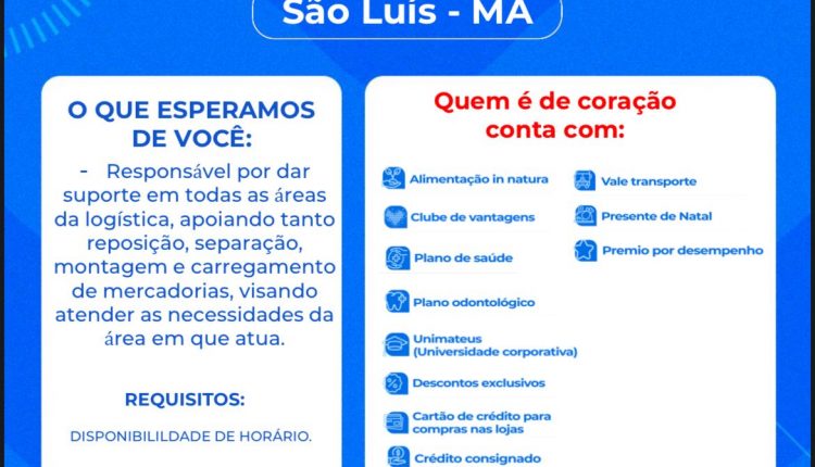 PACTO PELA PAZ E GRUPO MATEUS UNEM ESFORÇOS PARA PROMOVER A EMPREGABILIDADE E ANUNCIAM MAIS DE 45 VAGAS DE TRABALHO, VISANDO PRINCIPALMENTE PESSOAS COM DEFICIÊNCIA