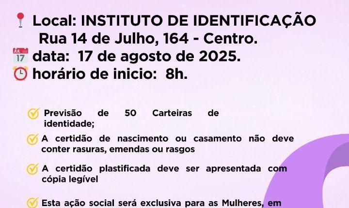PACTO PELA PAZ E IDENT REALIZAM AÇÃO SOCIAL EXCLUSIVA PARA MULHERES NO AGOSTO LILÁS