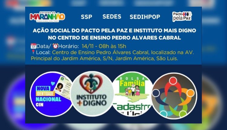 AÇÃO SOCIAL DO PACTO PELA PAZ E INSTITUTO MAIS DIGNO COM APOIO DO IDENT, SEDES, SEDIHPOP E PARCEIROS LEVA CIDADANIA AO JARDIM AMÉRICA NESTA SEXTA-FEIRA (14)